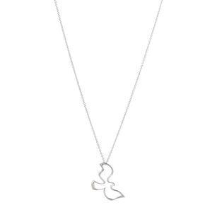 Tiffany Sterling Silver Paloma Picasso Dove Pendant Necklace